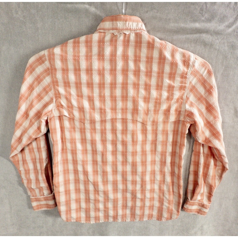 Simms Orange Plaid Performance Button-Up Jacket - Picture 2 of 7